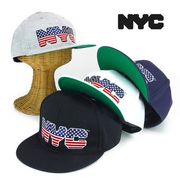 NYCライセンスUSフラッグロゴBBキャップ　ヤング帽子