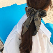 スカーフ　韓国風　オシャレ　花柄　髪飾り　大判　レディースファッション