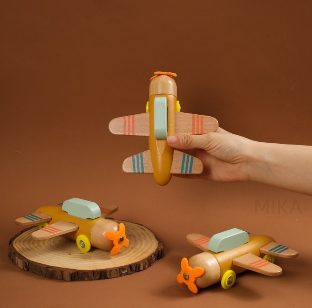 ボードゲーム 木製飛行機 益智玩具 おもちゃ 木製玩具   色認識 子供レジャー玩具ギフト プレゼント