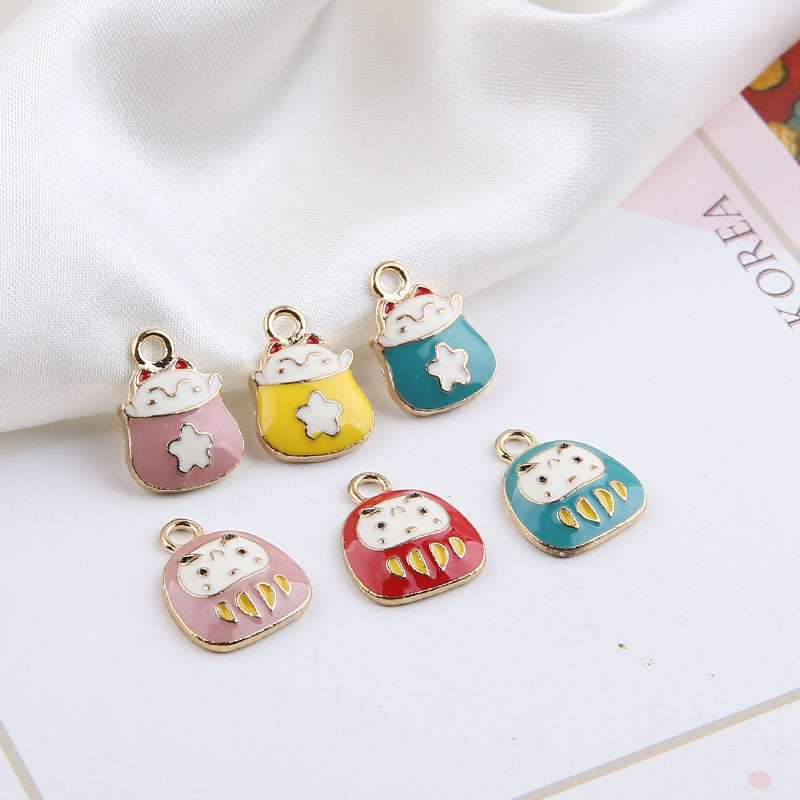 だるま チャーム ピアスパーツ 和柄 アクセサリーパーツ 手芸