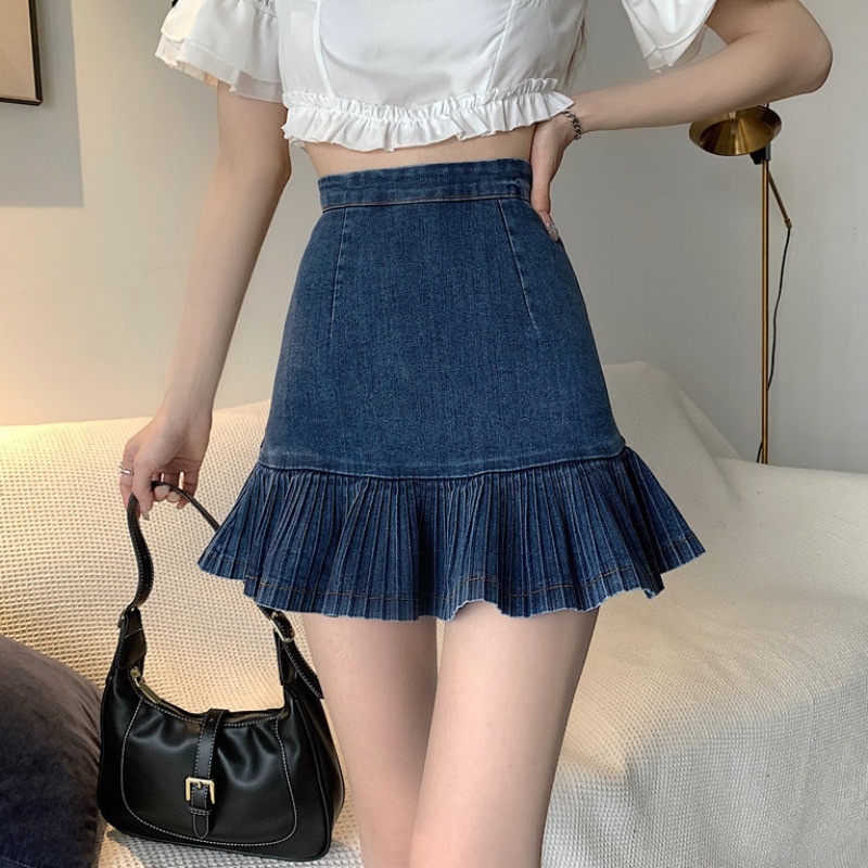 新作　スカート　ミニスカート　春　夏　レディース　韓国ファッション　ジーンズ
