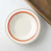 【特価品】スノートンオレンジ 23.2cmスープ皿[B品][美濃焼]