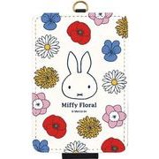 ミッフィー Miffy Floral ICカードケース ホワイト MF-283WH