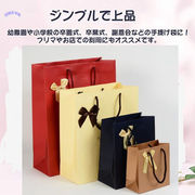 ギフトバッグ プレゼント用 ラッピング袋 紙袋 手提げ袋 バレンタイン リサイクル可能 4色展開 S-XL