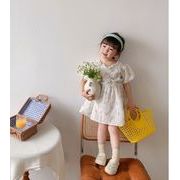 2022春夏 韓国風子供服  ベビー服  半袖  ワンピース 女の子 ベビー カバーオール オール 花柄 2色