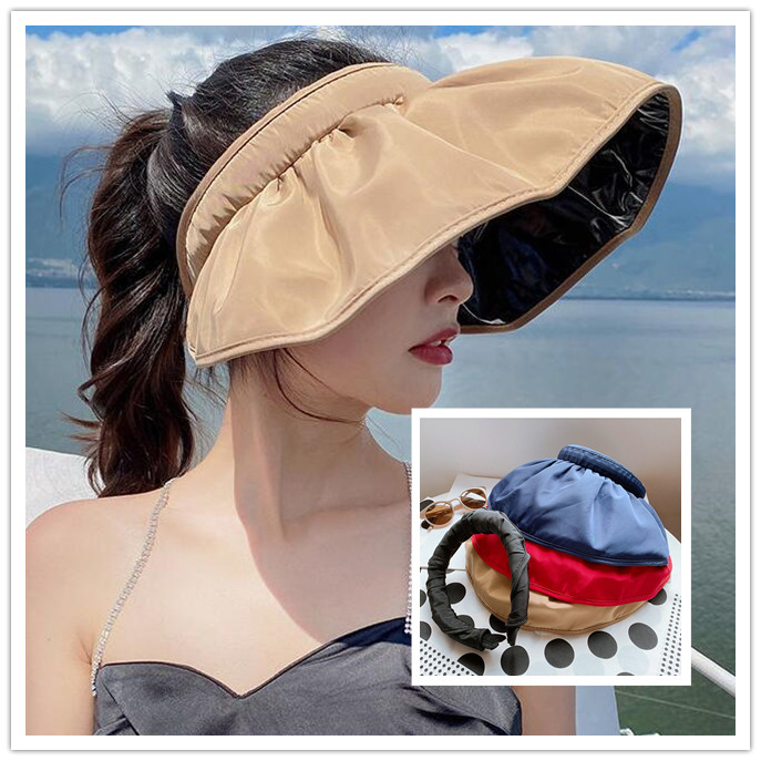 日よけ帽子 サマーハット UV対策帽子  日焼け止め つば広 2022年夏新作 5色