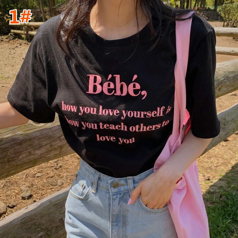Tシャツ 2025年夏新作 人気シャツ 半袖シャツ tシャツ 英字ロゴ レディーストップス コットン