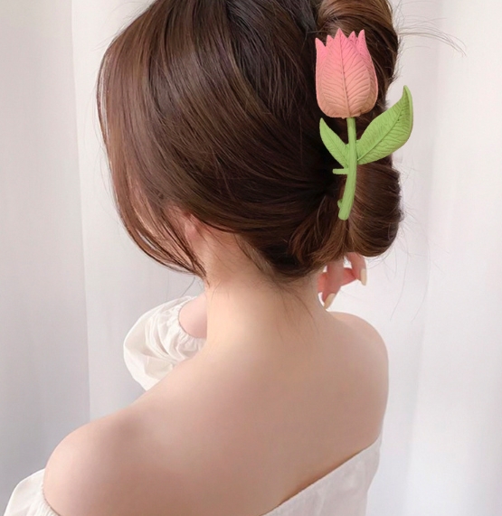 2022   大人気   春夏新作   韓国風   ヘアアクセサリー  可愛い  設計感  髪飾  女の子  ヘアピン はな
