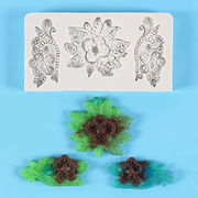 DIY手芸 素材 アロマ モールド 手作り石鹸 エポキシ樹脂 資材飾り キャンドル 装飾DIY 彫刻花