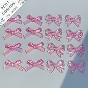 ピンクのリボンビーズ 樹脂パーツ デコパーツ DIYパーツ 手芸 ハンドメイド アクセサリーパーツ 韓国風