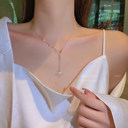 夏 新作 ファッション 真珠のネックレス タッセルスター鎖骨チェーン 人気のアクセサリー