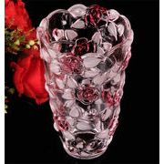 大満足のレビュー多数 フルーツ皿 装飾 リビングルーム おやつ皿 花瓶 バラ ユリ ガラス ラッキーバンブー
