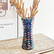 ガラス モザイク 花瓶 手作り 小さい新鮮な 大人気 装飾 フラワーアレンジメント