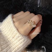バタフライリング指輪蝶リング指輪韓国ファッションリング指輪韓国アクセサリー指輪