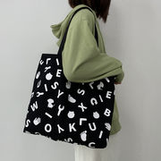 ズックバッグ　トートバッグ　キャンバス　個性　韓国ファッション　デザイン