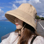 帽子 レディース ハット 完全遮光 紫外線 つば広 洗える あご紐 折りたたみ 日よけ 軽量 小顔効果 UVカット