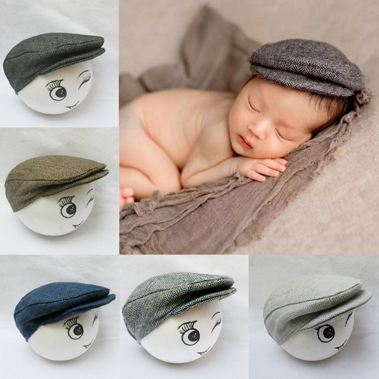 ベビーコスチューム 新生児フォト 写真撮影用 出産祝い 新生児 記念撮影 野球帽　　