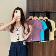 【YAYA】レディース服 ニット服　ニットウェア　　ニットシャツ　トップス　韓国風　5色