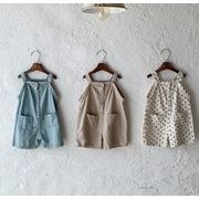 韓国子供服   水玉柄   ロンパース   パンツ   ファッション  ベビー服   全3色