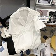 クーポン併用で最安値更新 INSスタイル 半袖 シャツ デザインセンス ハンサム カジュアル 七分袖