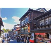 ポストカード カラー写真 日本風景シリーズ「千葉 成田山表参道」観光地 メッセージカード