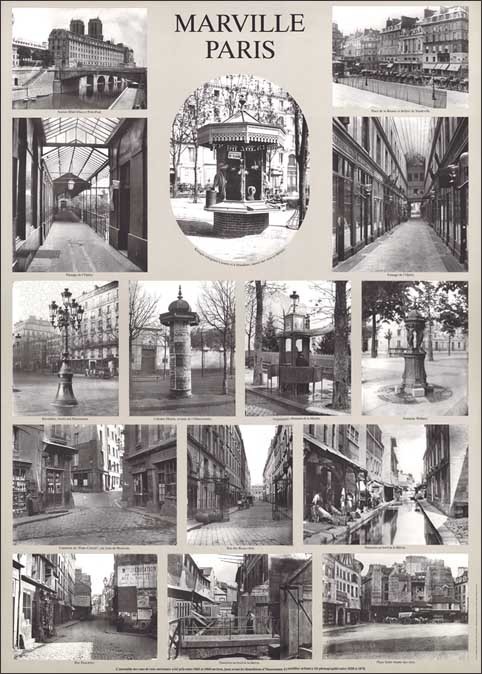 ポスター モノクロ写真 マールビル 500×700mm インテリア コレクション