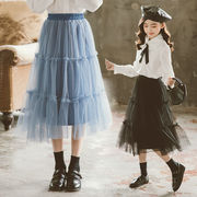 【2022春夏新作】チュール 子供服 スカート 3色 女の子 120-170cm  可愛い 韓国風子供服 キッズワンピース