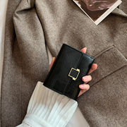 韓国ファッションシンプル レディース 短財布 オシャレで可愛い   折り 大容量 カード収納 小銭入れ