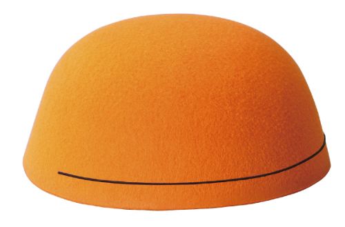 フェルト帽子 オレンジ 14735