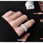 韓国ファッション メンズ 指輪 飾り ストーン