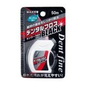 デントファイン　デンタルフロスブラック　５０ｍ