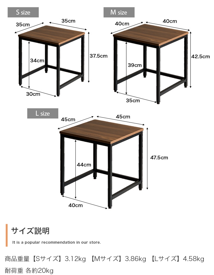 3点セット】Karla 木目調/大理石柄ネストテーブル 株式会社 イーナ