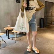 新作　トートバッグ　ズックバッグ　エコバッグ　キャンバス　韓国ファッション 花柄　大容量