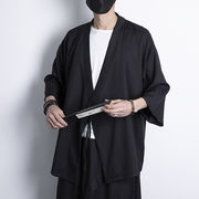 トップス 中国風 ナショナルスタイル 漢服 カーディガン メンズ 薄い 古代スタイル