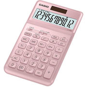 カシオ計算機 CASIO スタイリッシュ電卓 ジャストタイプ12桁 ピンク JF-S200