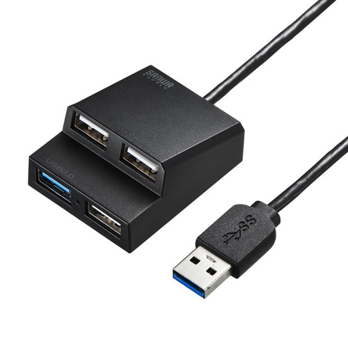 【5個セット】 サンワサプライ USB3.2Gen1+USB2.0コンボハブ USB-3H