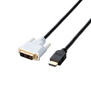【5個セット】エレコム HDMI-DVI変換ケーブル/1m/ブラック DH-HTD10BK