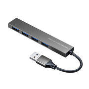 【5個セット】 サンワサプライ USB3.2 Gen1 4ポート スリムハブ USB-3H