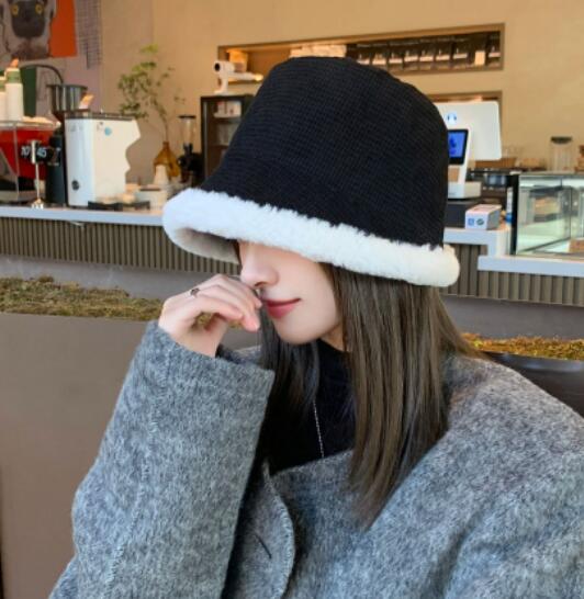 バケットハット　レディース　帽子　韓国ファッション　秋 冬　ファー