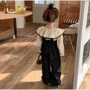 2022 秋新作 シャツ 韓国版 女の子 かわいい 連体服 セット サロペット 子供服