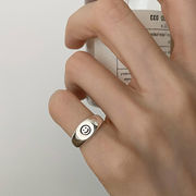 指輪　アクセサリー　レディース　ファッション　デザイン　メタル　スマイル