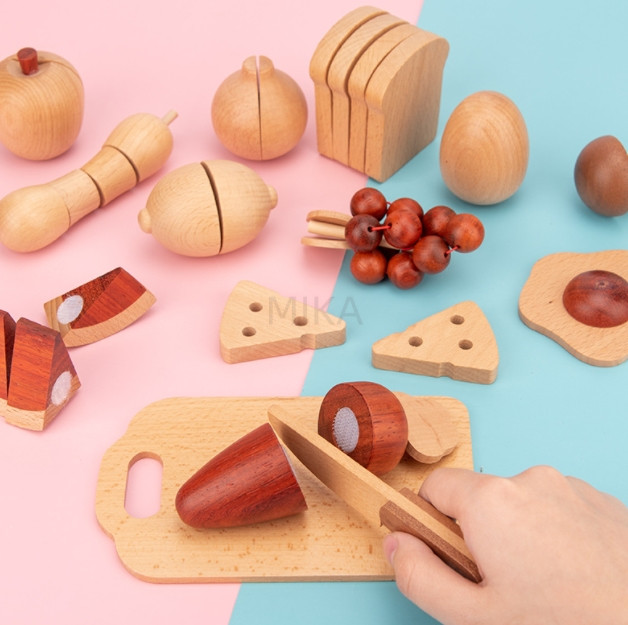 木製 おもちゃ  おままごと 果物 ままごと  キッチン  ごっこ遊び   プレゼン クッキングセット 誕生日