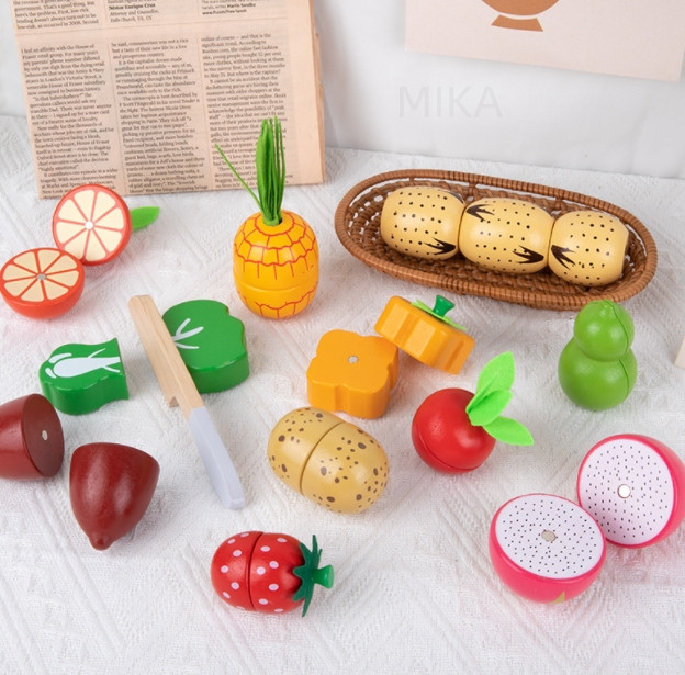 木製 おもちゃ  果物 ままごと  プレゼン キッチン  ごっこ遊び おままごと   クッキングセット 誕生日