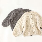 【在庫処理セール】子供服 セーター 女の子 男の子 ニット コート シンプル