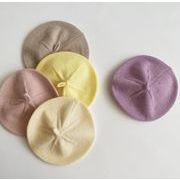 韓国風子供服   子供用 帽子 ハット ニット 帽子   キッズ  ベビー  キッズ  帽子 ベレー帽　6色