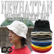 NEWHATTAN    COTTON STONE WASHED BUCKET HATS 20660