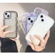 iPhone15 ケース クリア 透明 可愛い スマホケース 韓国ファッション 保護カバー iPhone14 Plus ケース
