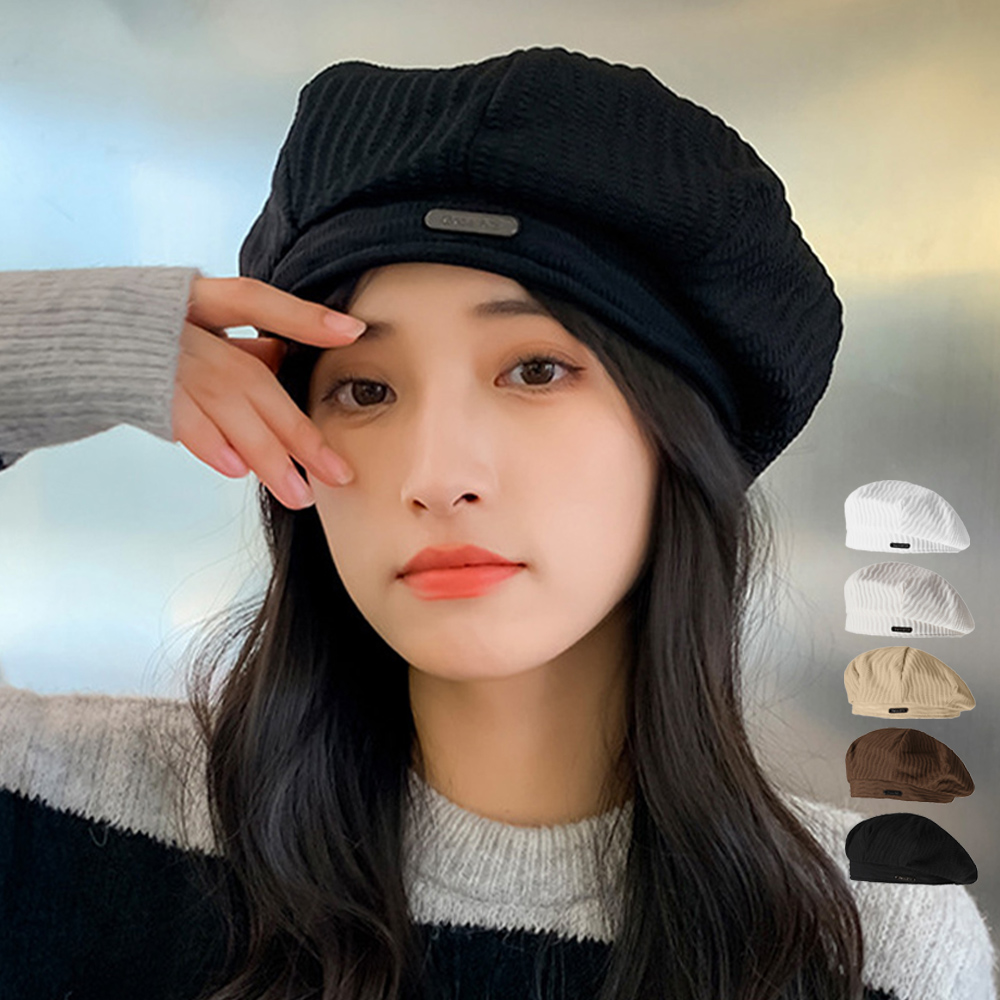 【日本倉庫即納】 ベレー帽 レディース帽子 韓国風 5色