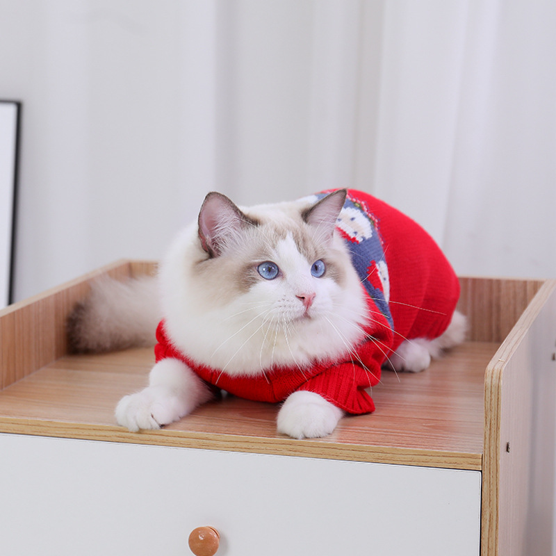 2022新作   クリスマス  いペット用    ペット服  かわいい  ペット用セーター  小型犬服   猫の服