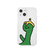 168cm ソフトクリアケース for iPhone 14 Green Olly with